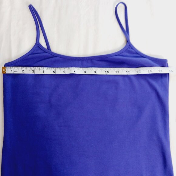 Zumba, NWT, Spaghetti Tank, Amethyst Color, Splatter Paint Print on Back, Size L - Picture 12 of 15